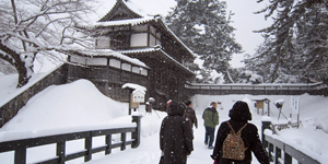 弘前城雪灯籠祭りの様子